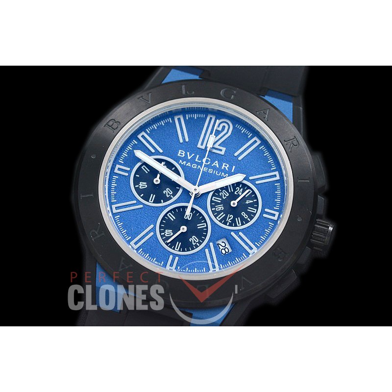 BVL00039 Diagono Magnesium Chronograph PVD/RU Blue Jap OS 20