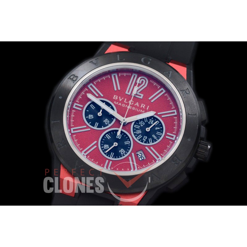 BVL00038 Diagono Magnesium Chronograph PVD/RU Red Jap OS 20