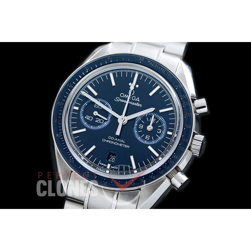 OMSP00713 Speedmaster SS/SS Blue A-7750 Mod to Calibre 9300 Functions