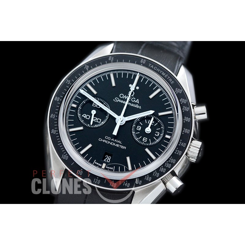 OMSP00711L Speedmaster SS/LE Black A-7750 Mod to Calibre 9300 Functions