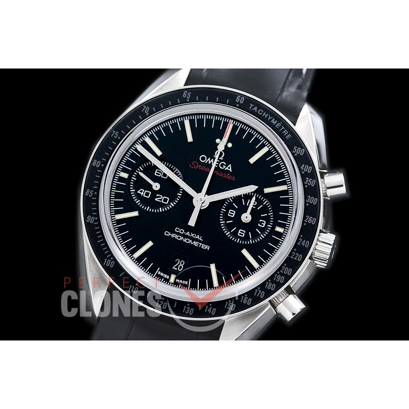 OMSP00712L Speedmaster SS/LE Black A-7750 Mod to Calibre 9300 Functions