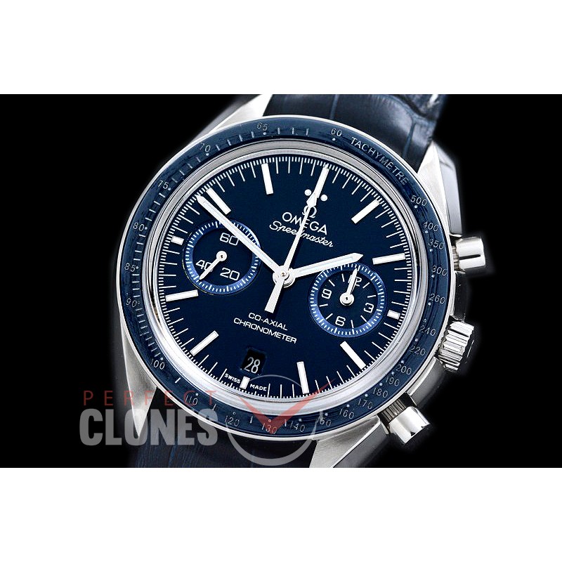 OMSP00713L Speedmaster SS/LE Blue A-7750 Mod to Calibre 9300 Functions