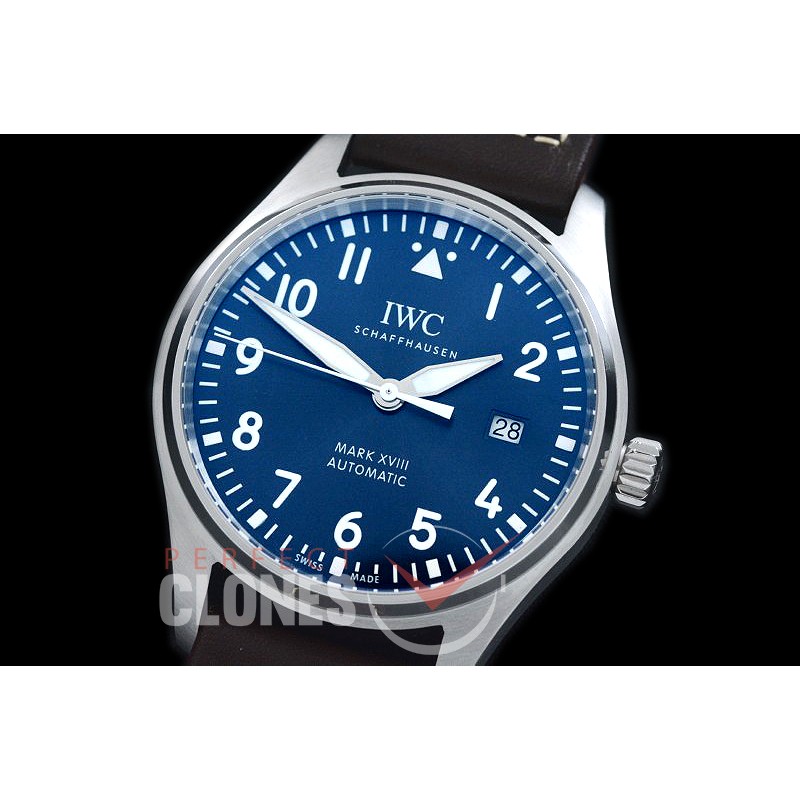 IWM18-203 MK Mark XVIII Pilot Le Petit Prince Automatic IW327010 SS/LE Blue A-2892
