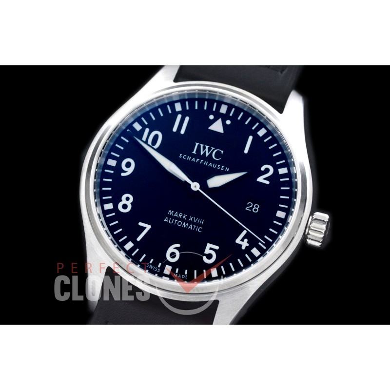 IWM18-202 MK Mark XVIII Pilot Automatic IW327009 SS/LE White A-2892