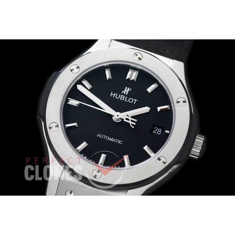 HBFS-38-1002 Classic Fusion 38mm SS/LE Black Asian Clone 2892