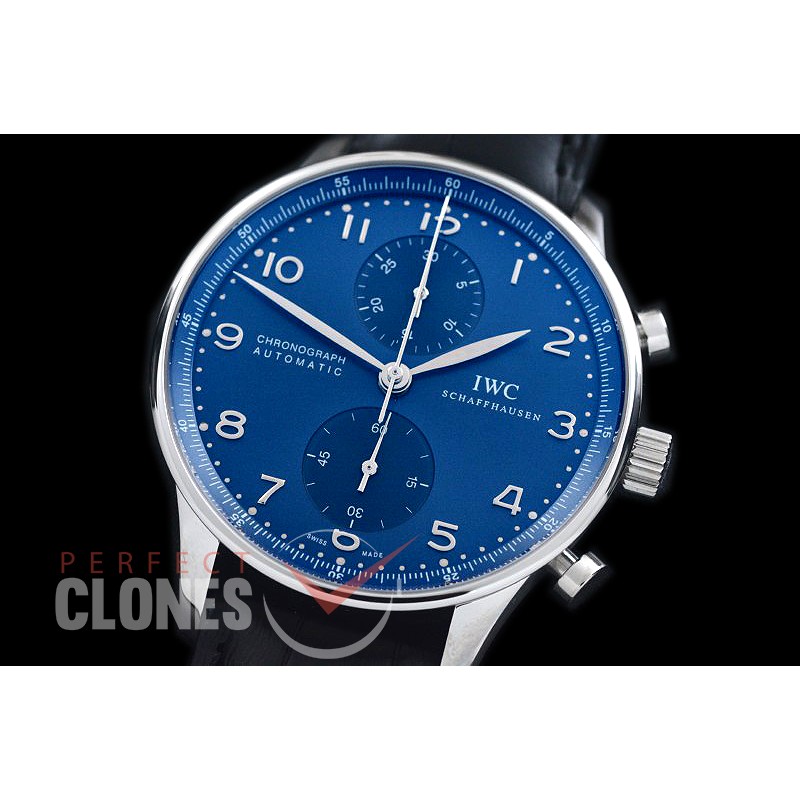 IWPG00057 ZF 3714 Portugese Chrono SS/LE Blue A-7750