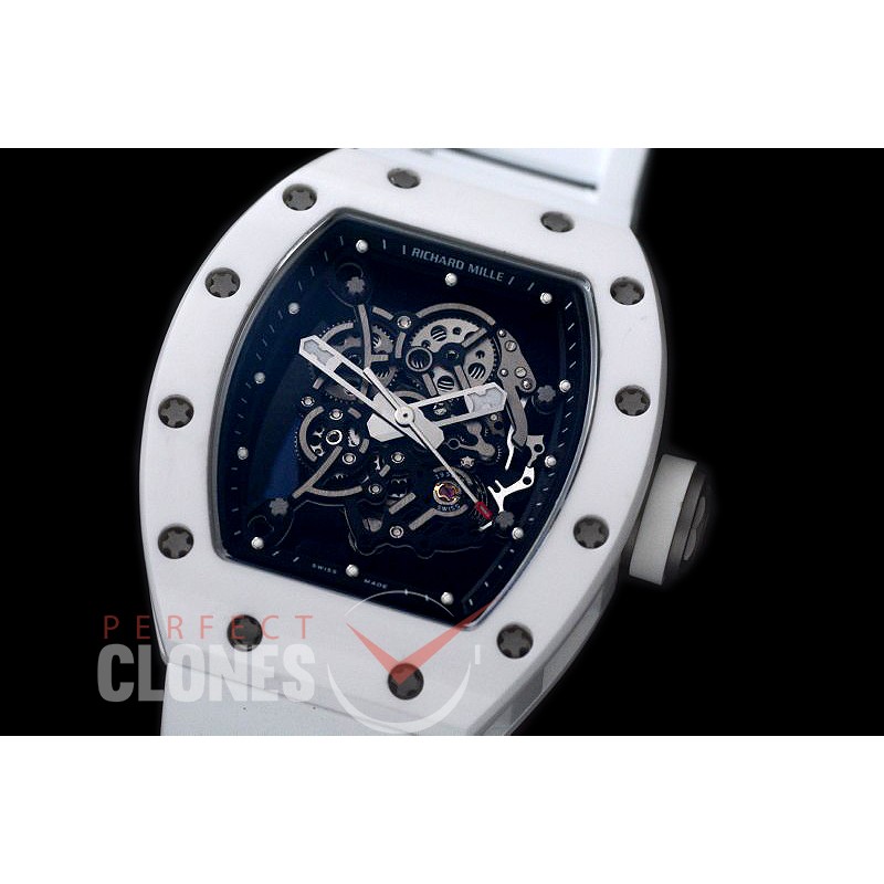 RM055-001 RM055 Bubba Watson Limited Edition White Ceramic CER/RU Skeleton M8215 Mod