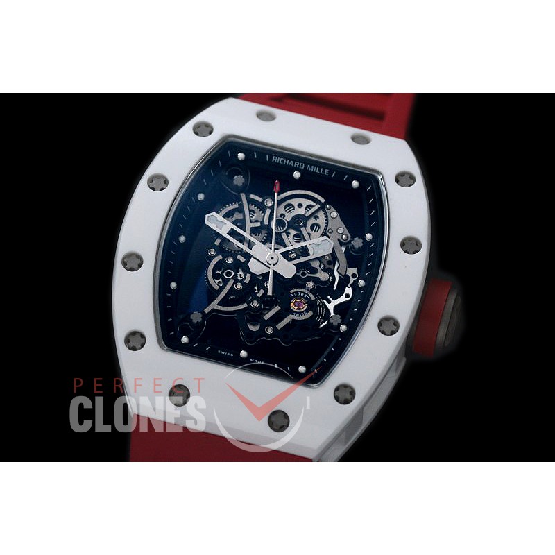 RM055-002 RM055 Bubba Watson Limited Edition White Ceramic CER/RU Skeleton M8215 Mod
