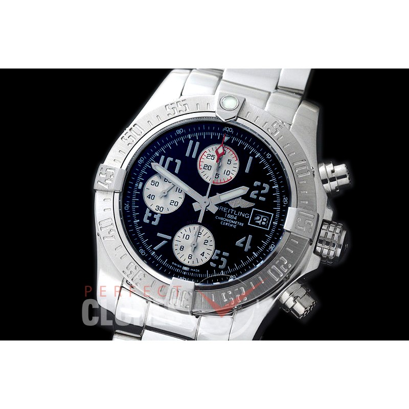 0 BLSA00901S Avenger II Chrono SS/SS Black Num A-7750 28800