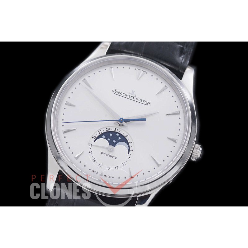 0 0 JLMA-121 Master Automatic Calender Ultra-thin SS/LE White Asian Customized Clone Calibre JL 925