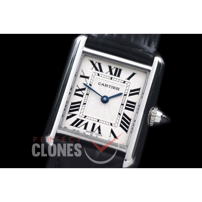 0CAR-TS-011L V6F Tank Solo Ladies Size SS/LE White Swiss Quartz