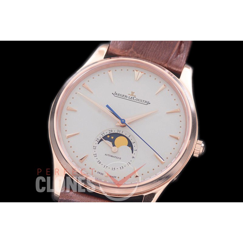 0 0 JLMA-126 Master Automatic Calender Ultra-thin SS/LE White Asian Customized Clone Calibre JL 925