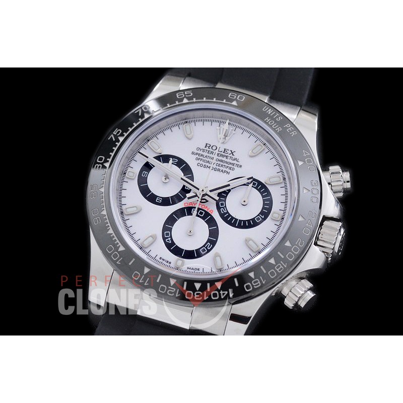 0 RLDS00501R JHF Daytona/Osyterflex 116500LN SS/CER/RU White A-7750/4130