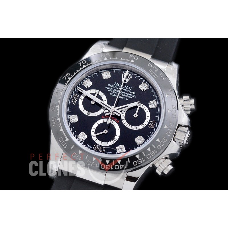 0 RLDS00522R JHF Daytona/Osyterflex 116519LN SS/CER/RU Black Diam A-7750/4130