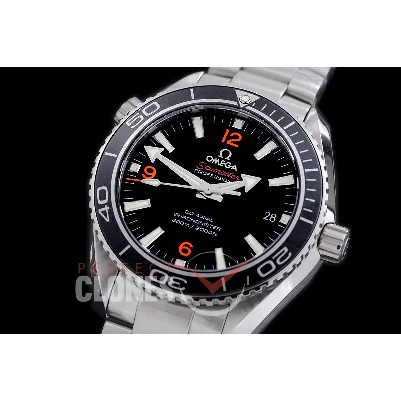 0 OMCPO42-033 XF Seamaster Planet Ocean 42mm Black SS/SS VS 8500 Superclone Free Rubber Strap !