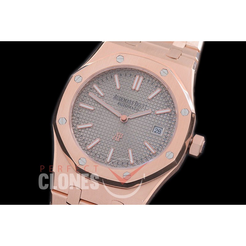 AP15202-144 Royal Oak Jumbo Automatic 15202 RG/RG Grey Asian 2813 