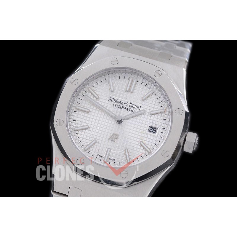 AP15202-101 Royal Oak Jumbo Automatic 15202 SS/SS White Asian 2813 