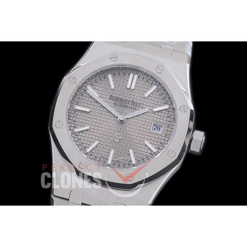 AP15202-104 Royal Oak Jumbo Automatic 15202 SS/SS Grey Asian 2813 