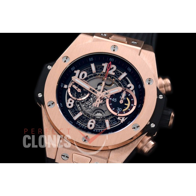 HB45-021 Big Bang Unico RG/RU Grey Skeleton Asian 7750 28800 