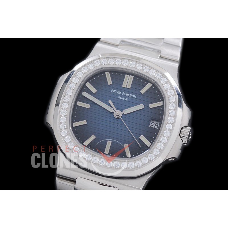 PP00403SD Nautilis 5711 SS/SS Diam Blue Miyota 9015 Modified Calibre 324SC