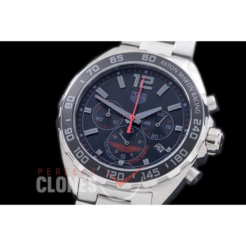 0 0 TGF1-AM-101 Formula 1 Aston Martin Special Ed Chronograph SS/SS Grey/Orange OS 10 Qtz