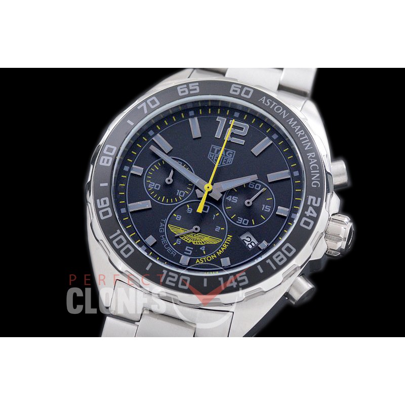 0 0 TGF1-AM-102 Formula 1 Aston Martin Special Ed Chronograph SS/SS Grey/Yellow OS 10 Qtz
