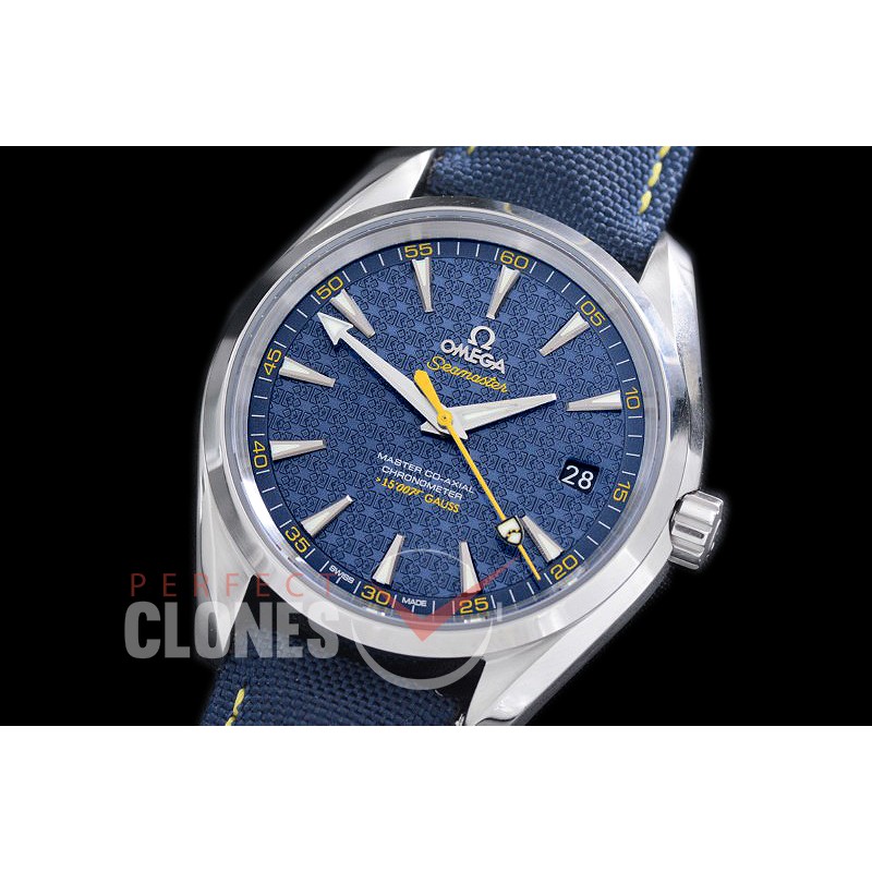 OMAT41-012 XF/VSF Aqua Terra 007 Limited Ed Date Automtaic SS/LE Blue VS Cal 8507 Superclone