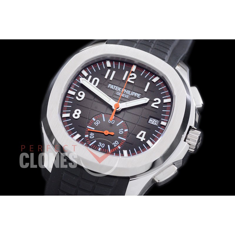 PPAQC-5968-101 Aquanaut Chronograph 5968A SS/RU Black A-7750 