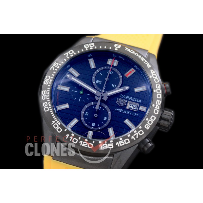 TGCH1-162R-2 Carrera Heuer-01 Chronograph PVD/RU Black Jap OS 10 Quartz 