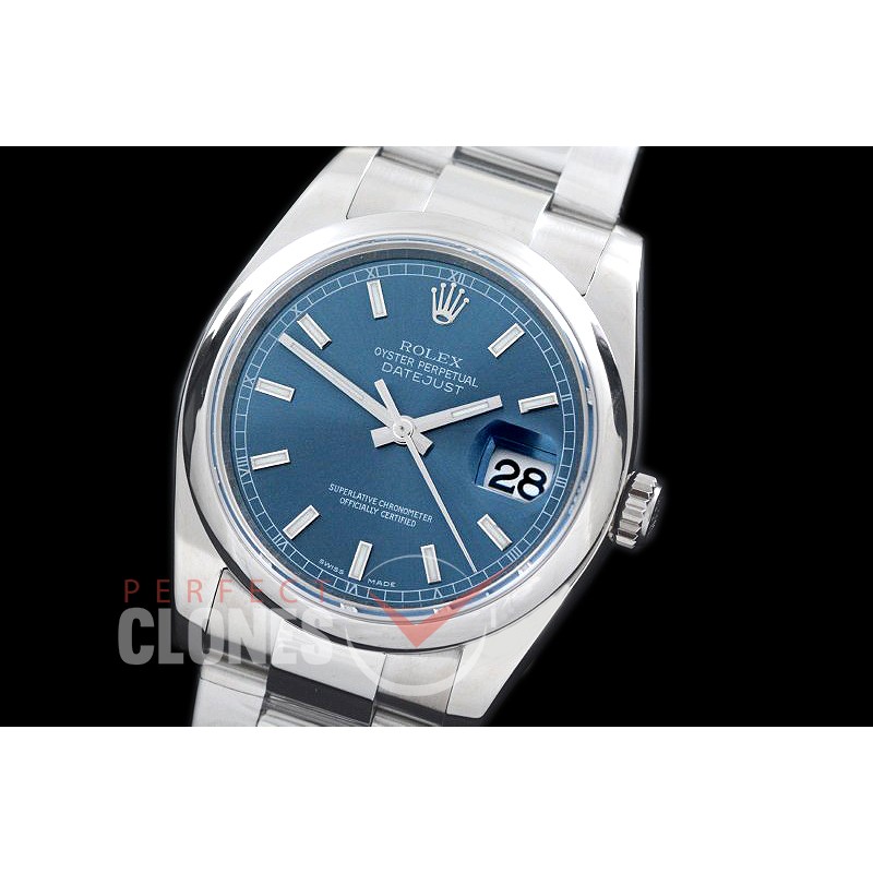 R36DJS-805 ARF/JF 116200 SS/SS Smooth/Oyster Blue Sticks SH 3135 904L Steel 