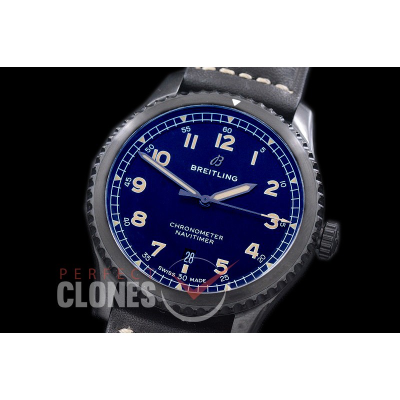 BLNV8-111 Navitimer 8 Automatic 41mm Black Steel DLC/LE Black Numeral A-2824
