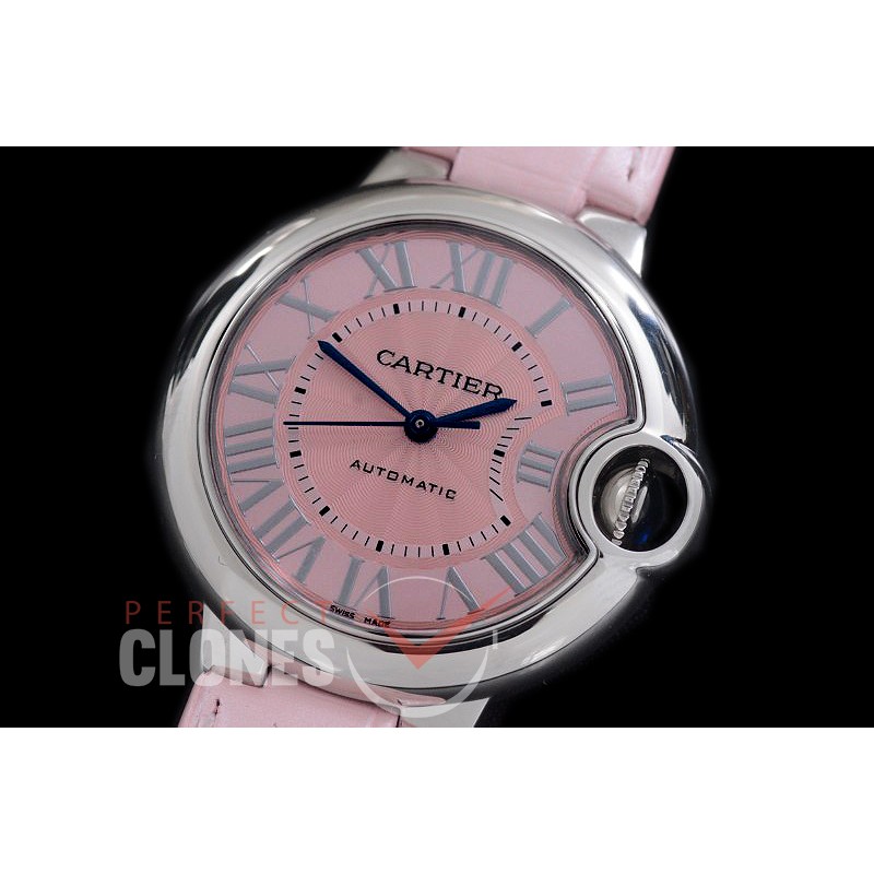 CARBA-33-023AL AF Ballon de Cartier Midsize 33 SS/LE Pink Miyota Mod 076 