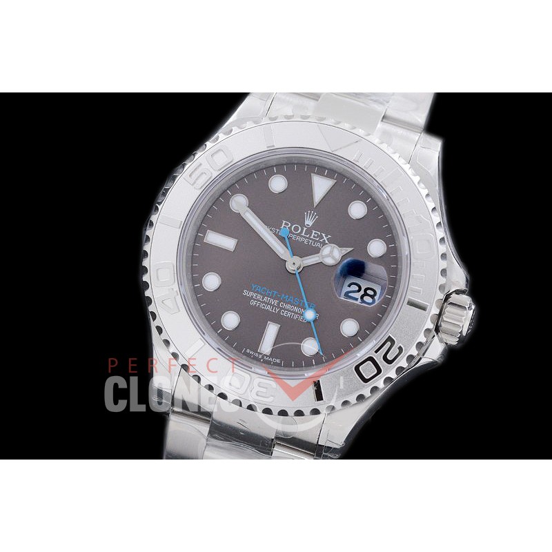 0 0 RYMEN00971 GMF 2016 Basel 126622 904L Steel Yachtmaster Men SS Dark Rhodium SA 3135