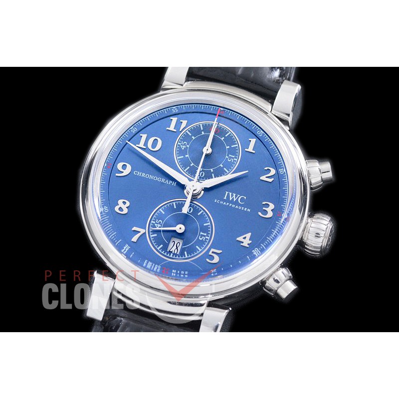 IWDV-043 YLF Da Vinci Chronograph iW393402 Sport for Good Foundation SS/LE Blue A-7750