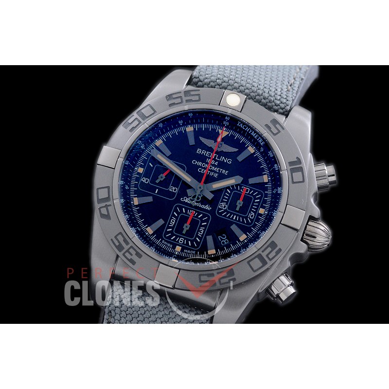 0 BLB01-00076 GF Chronomat B01 BlackSteel Black Chronograph DLC/RU Black A-7750