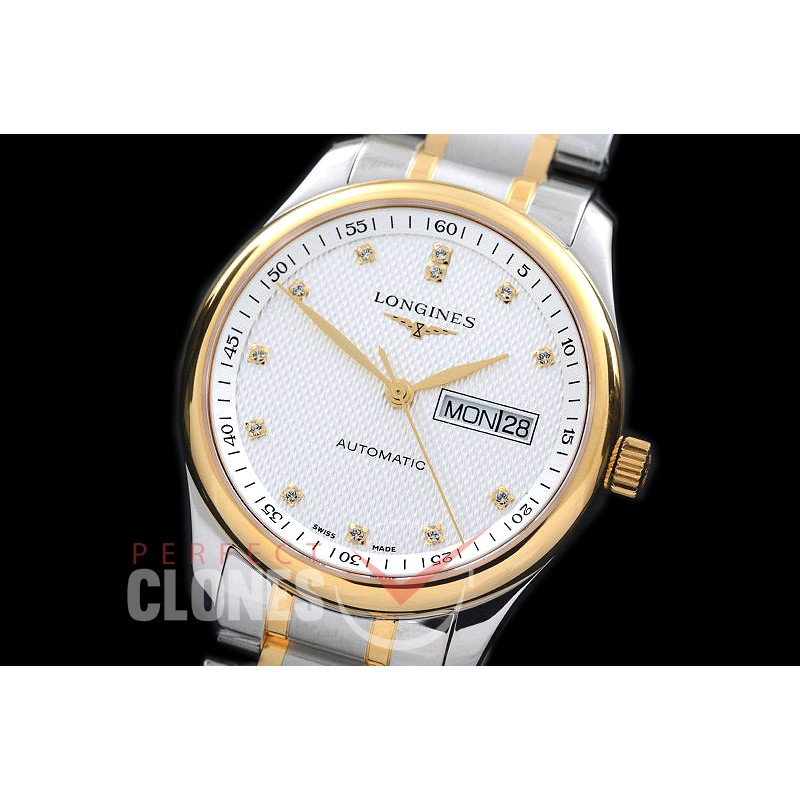 0 LG00196S XF Master Daydate Automatic Date SS/YG White Diamonds A-2824