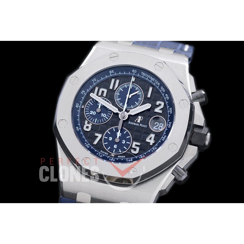 AAP00125 2018 Royal Oak Chrono 26470 SS/LE Black/Blue A-3126 Sec@12