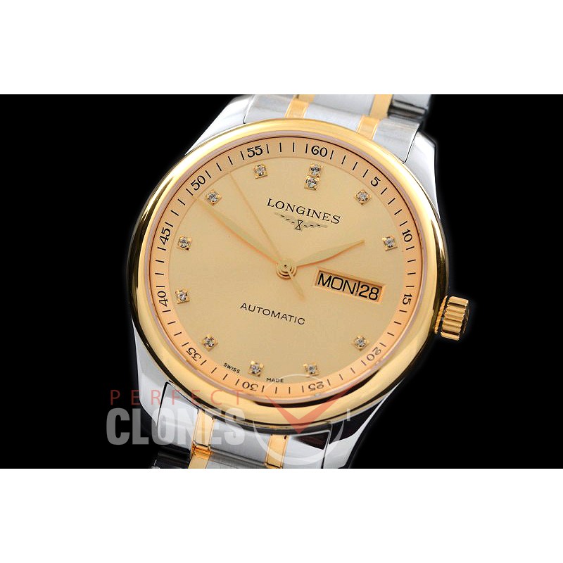 0 LG00198S XF Master Daydate Automatic Date SS/YG Gold Diamonds A-2824