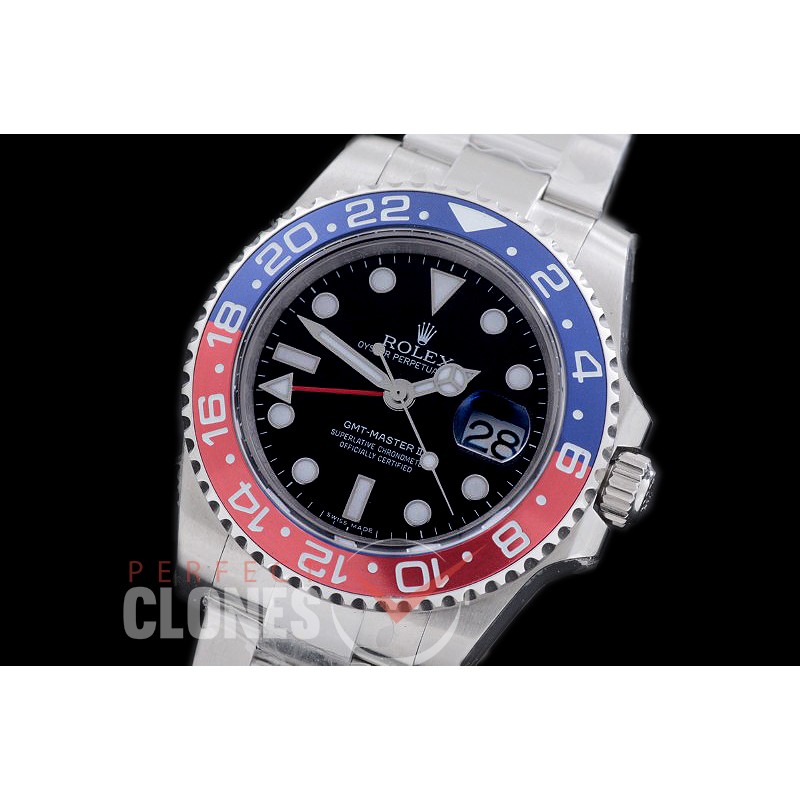 0 0 0 0 RLGS00906A GMF 904L Steel 2014 GMT 116719BLRO Pepsi SS/SS Black A-2836