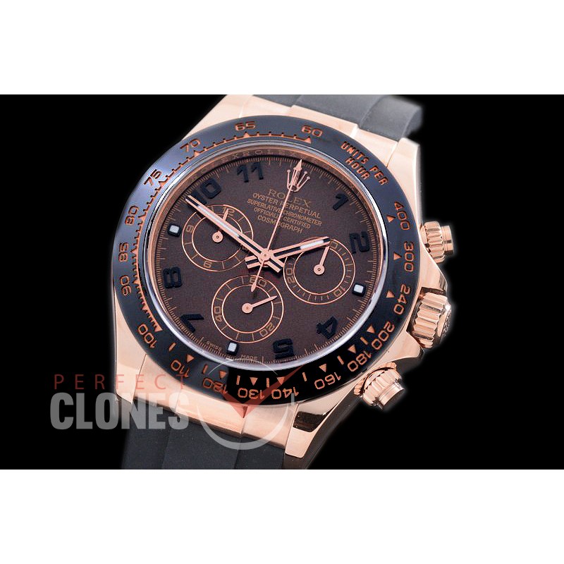 0 0 RLDFR00908R ARF/JF Daytona/Osyterflex 116515LN RG/CER/RU Brown SH-4130 / 904L Steel 