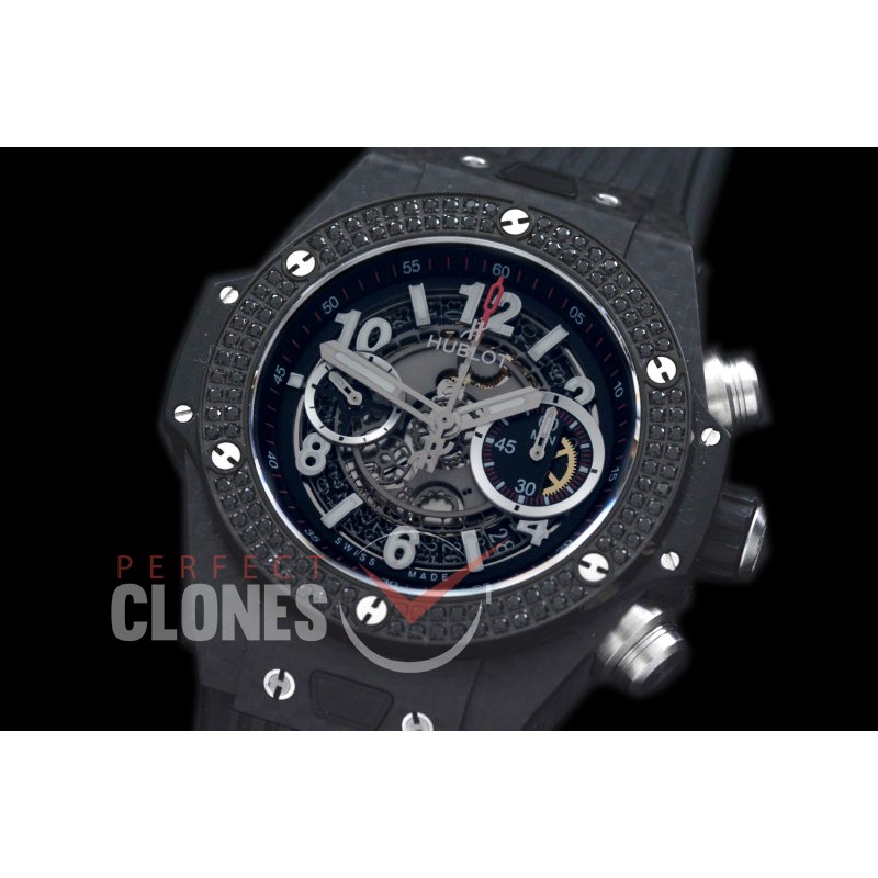HB45-018D2 Big Bang Unico CF/Ruby/RU Grey Skeleton Asian 7750 28800 