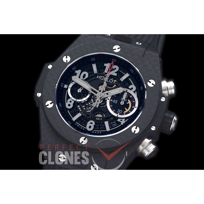 HB45-019 Big Bang Unico CF/RU Grey Skeleton Asian 7750 28800 