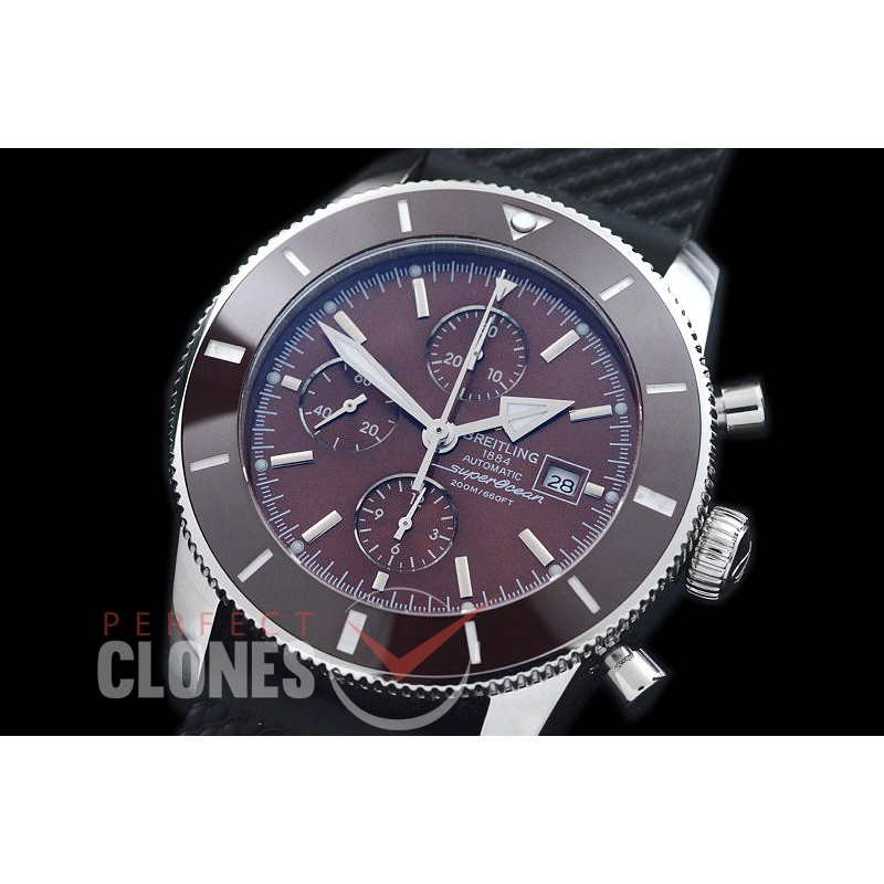 BLSF01008R Superocean Heritage Chronograph SS/RU Brown A-7750