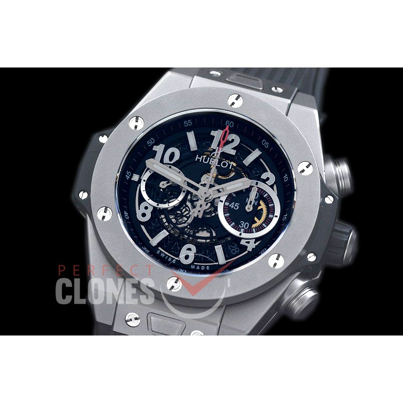 HB45-015B Big Bang Unico Matte CER/RU Black Skeleton Asian 7750 28800 