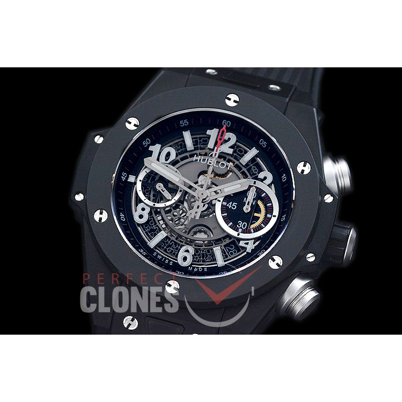 HB45-016A Big Bang Unico Matte CER/RU Grey Skeleton Asian 7750 28800