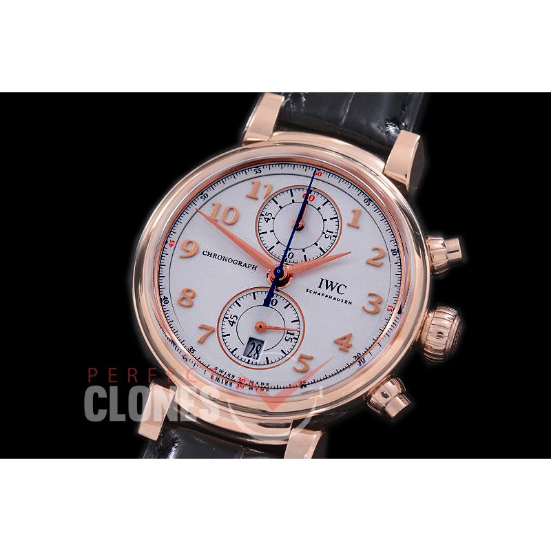 IWDV-046 YLF Da Vinci Chronograph iW393402 Sport for Good Foundation RG/LE White/Gold A-7750