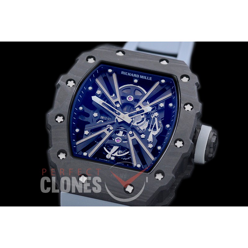 RM012-01-107 RM012 Tourbillon Black/Grey NTPT/RU Black Skeleton Customized Movt