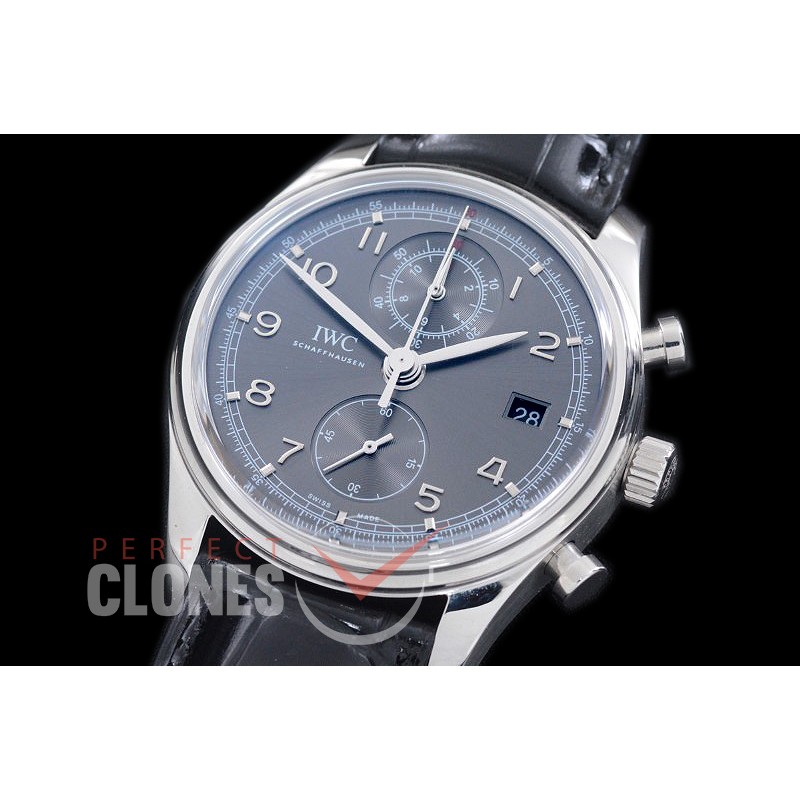 IWPGC10004 IW390303 Portugieser Chromo Classic SS/LE Grey A-7750 Modified 