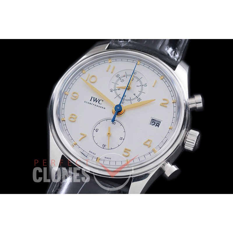 IWPGC10001 IW390303 Portugieser Chromo Classic SS/LE White-Gold A-7750 Modified 
