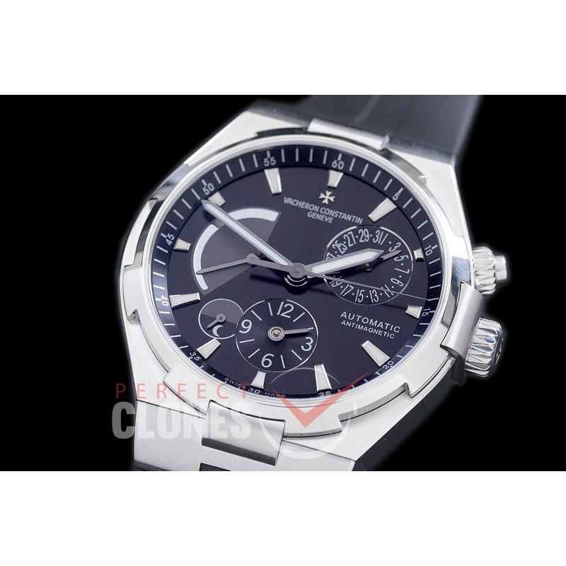 0 VCO-042 Overseas Calendar/Power Reserve/Duo Time Zone Complications SS/RU Black Asian Modified Movt 